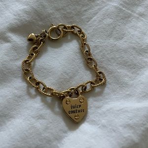 Vintage Juicy Couture Heart Lock Bracelet